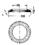 Serrated Safety Washers